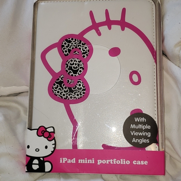 Hello Kitty iPad mini portfolio tablet case pink - Picture 1 of 6